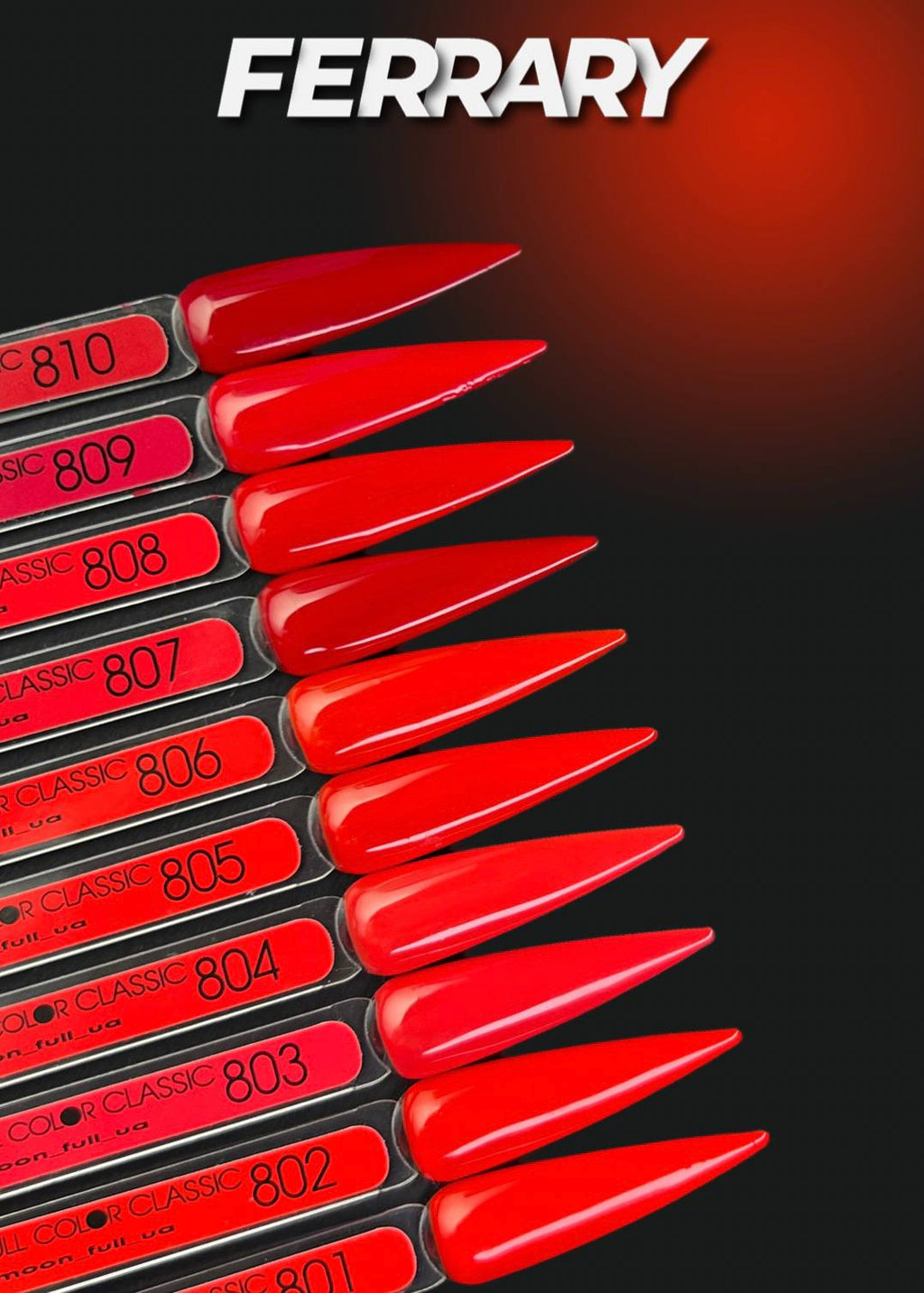 MOON Full Ferrari – Roter Gel-Lack 807, 8 ml